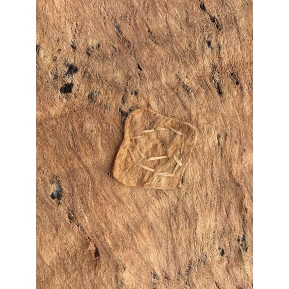 Vintage African Kuba Cloth Tapestry Wall Hanging With Geometric Patterns - Picture 16 of 16